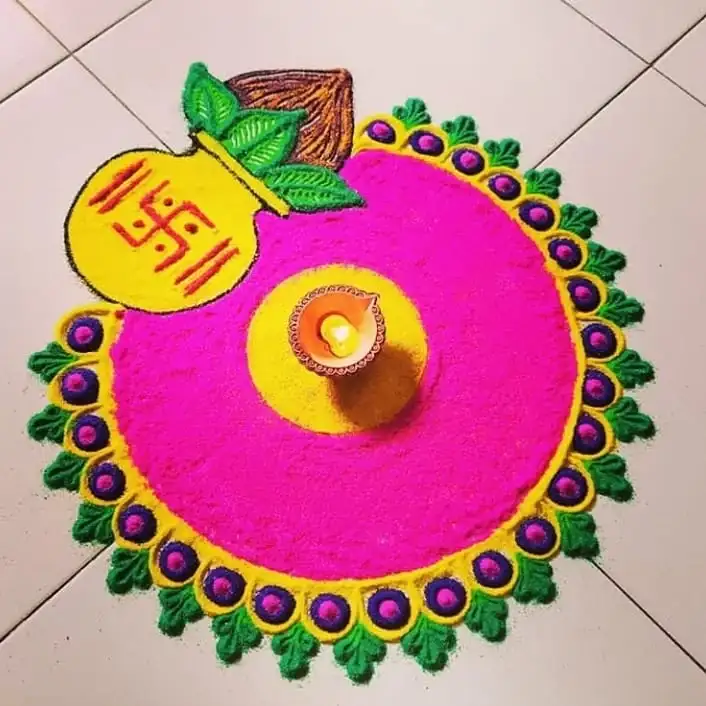 easy rangoli designs for diwali